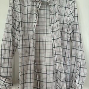 Plaid Button-Up Shirt